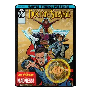 Dr. Strange Comic Madness Throw Blanket