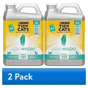 (2 Pack) Purina  Lightweight Free and Clean Unscented Clumping Cat Litter