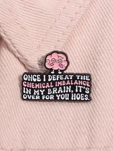 Cute Cartoon & Slogan Design Brooch, Mental Health Awareness Enamel Pin, Fashion Clothes Accessories for Women & Men, Brooch Pins, Lapel Pin, Fashion Accessory