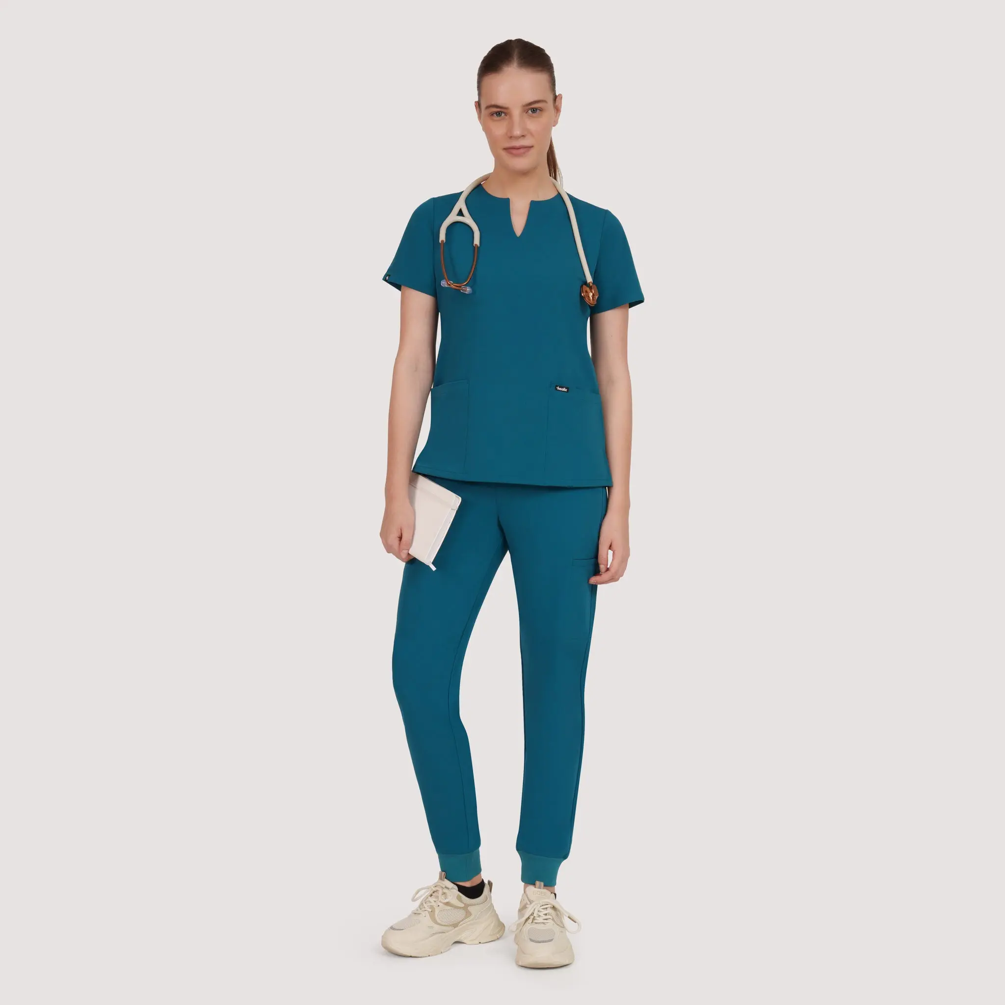 Nexa Six-Pocket Scrub Top