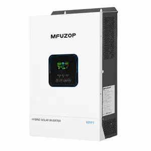 MFUZOP 48V 5500W Hybrid Solar Inverter Built-in 100A MPPT Charge Controller, Max 8500W PV Input 500V PV Voltage, Off-Grid Solar Power Inverter for Home RV Boat Solar System