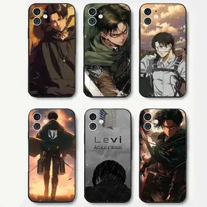 Levi Ackerman Anime Attack On Titans Phone Case Silicone Soft For IPhone 17,16 15 14 13 12 11 Plus Pro Max Plus
