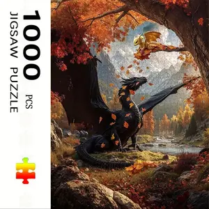 1000 Piece Dragon Jigsaw Puzzle Set, DIY Home Decor Brain Teaser Toy, Holiday Scene Design, Perfect Gift for Adults & Families