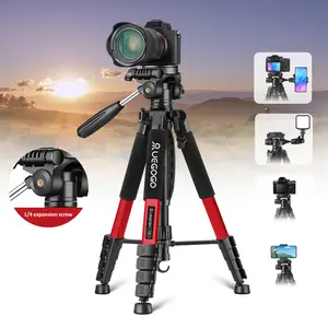 A Camera Tripod, 74 "tripod Camera For Mobile Video Photography, Heavy Duty Tall Camera Tripod, Professional Travel Digital SLR Tripod, Carrying Expansion Plate And Mobile Phone Clip, Professional Shooting Equipment