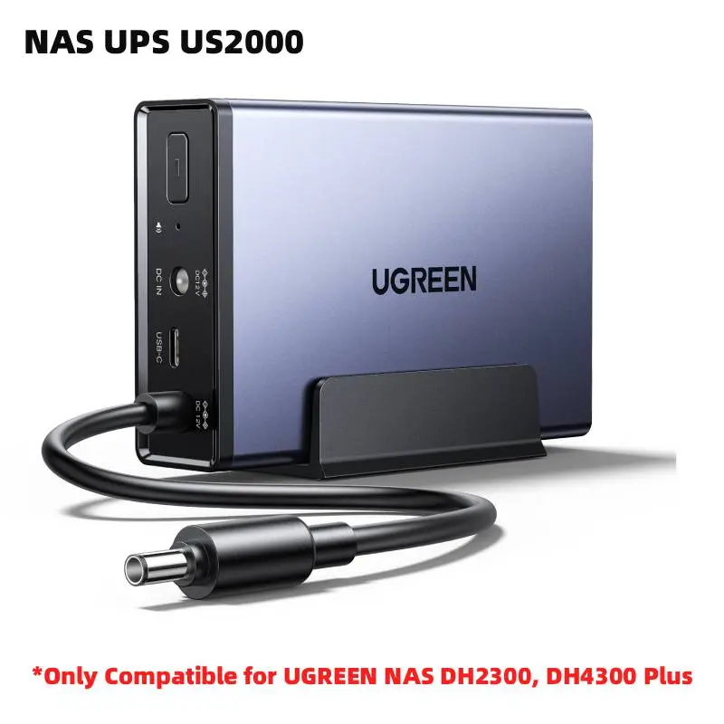 UGREEN NAS UPS US2000, 72W DC Battery Backup and Surge Protector,6000mAh Uninterruptible Battery Power Supply, Only Compatible for UGREEN NAS DH2300, DH4300 Plus.