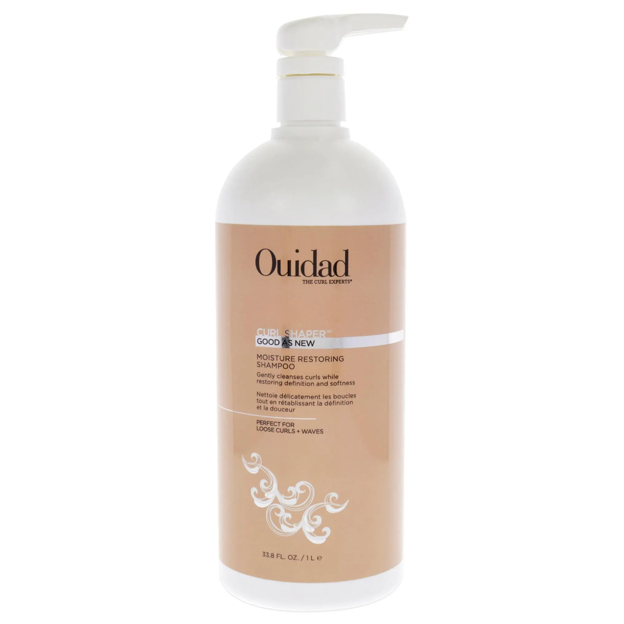 Ouidad Curl Shaper Good as New Moisture Restoring Haircare Shampoo, Unisex, 33.8 fl oz Single Bottle, Restores Hydration