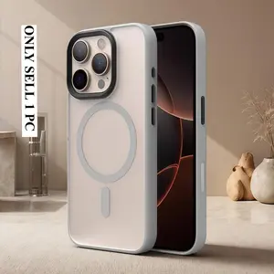 Phone case: Phone case suitable for iPhone 17, 16, 15, 14, 13 /Plus/Pro/Pro Max compatible with MagSafe, drop-resistant, ultra-thin shockproof Durable TPU semi-transparent frosted case