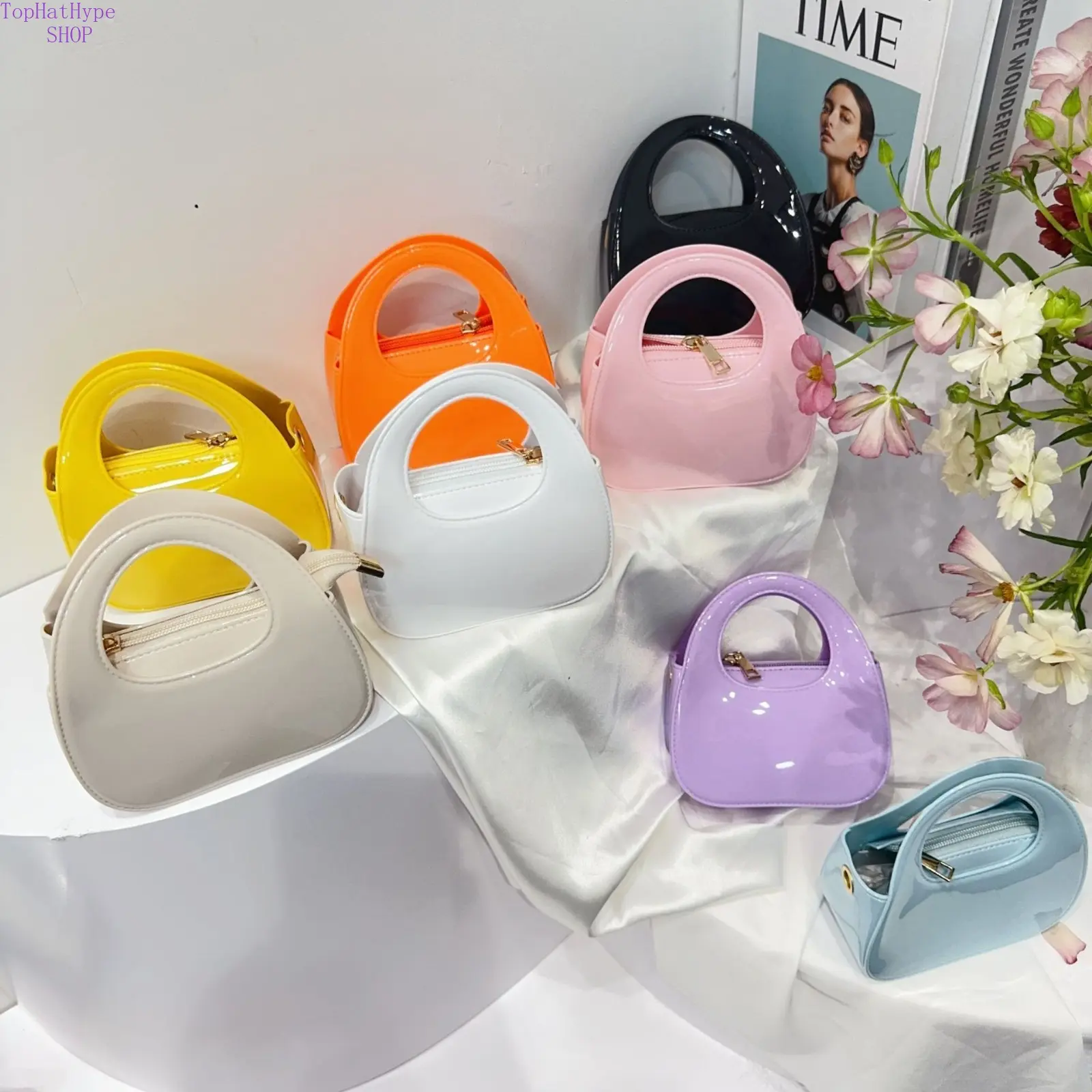 2026 Jelly Style Cute Jelly Look Rain-Ready PVC Kids Crossbody Bag - Portable Coin Purse, Lightweight Waterproof Daily Bag for Outings, Birthday Gifts