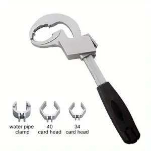Adjustable Wrench / Universal Double-Ended Open-End Wrench — Bathroom Plumbing, Faucet, and Sink Repair Tool