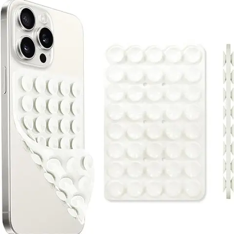 Silicone Suction Magnetic Phone Holder - Compact Pad Stand with Secure Grip, Stays Put on Glass, Magnetic Phone Mount Suction - Home & Festive Party Supply for Selfies, Video Recording Accessories, Phoneholders