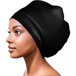 Extra Large Swim Cap for Women and Men Silicone Swimming Caps for Long/Short Hair Braids & Dreadlocks Keeps Hair Dry Swim Bathing Hat Easy to Put on and Take off