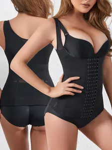 Women's Body Shaping Jumpsuit, Plain Design, Elegant Style, All-Season Wear, Comfortable & Stylish, Perfect for Daily Use