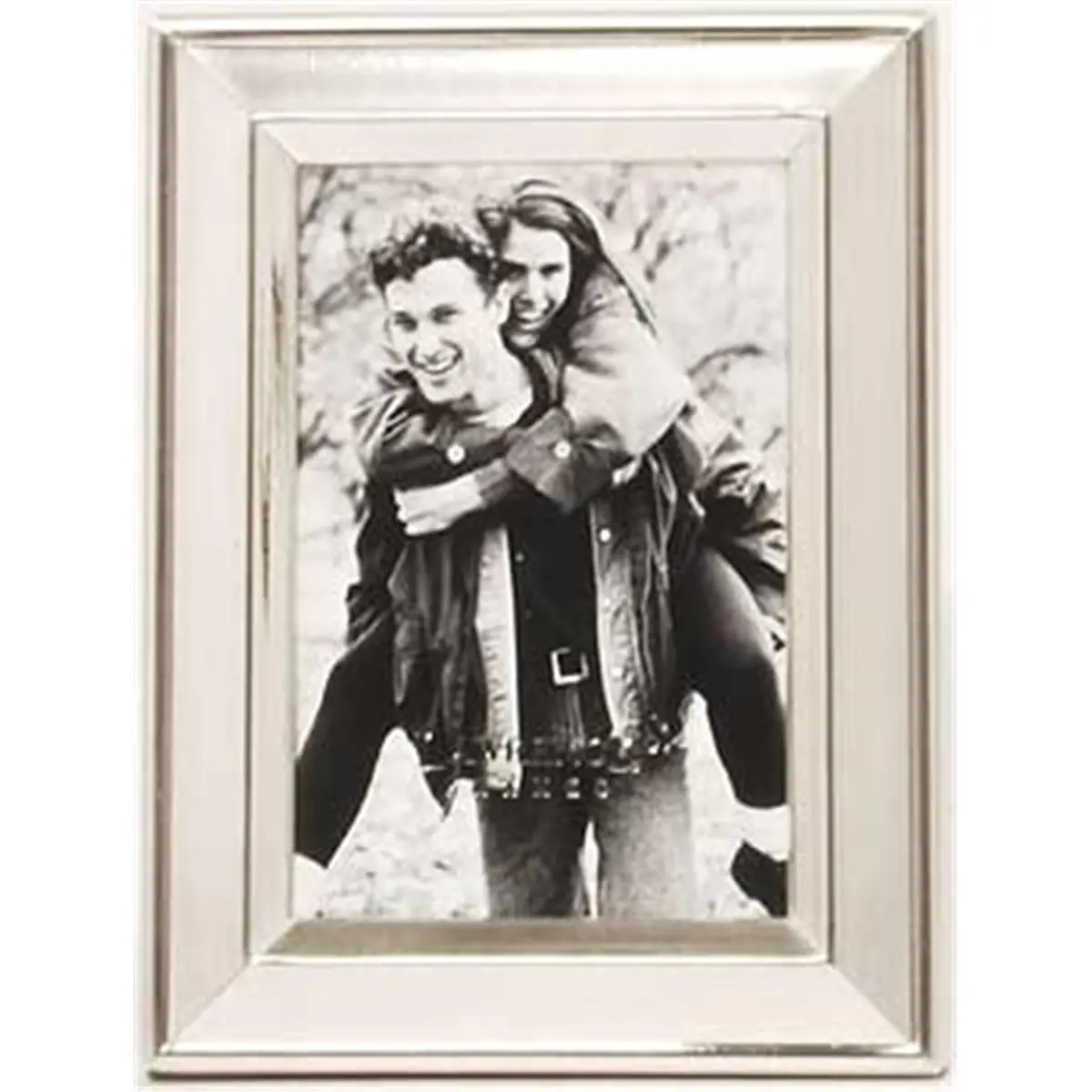 212 MAIN Brushed Finish Rectangular Metal Photo Frame (2x3), Sturdy Wall-Mounting Baby Decor, Heavyweight Picture Holder for Home Wall Display