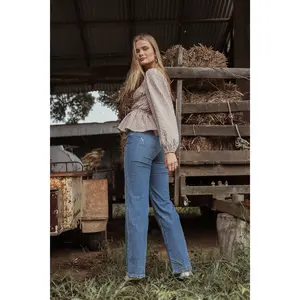 Jolene Wide Leg Jeans - Reflecting