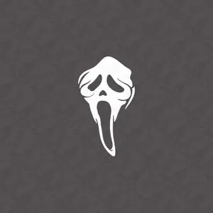 Ghost Scream Horror Vinyl Sticker