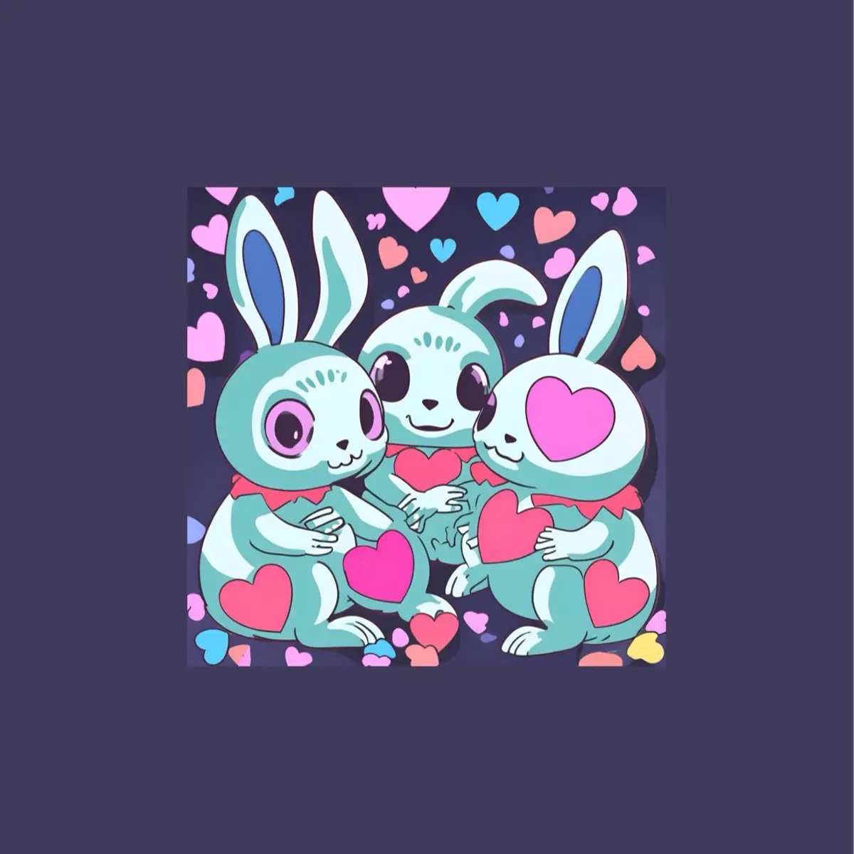 Bundle of Bunnies 2.25in Pinback Button