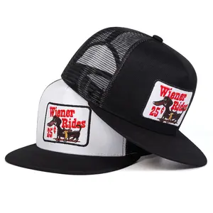 Unisex Letter Embroidered Hip Hop Hat Mesh Hat Adjustable Baseball Cap Breathable Sun Protection Outdoor Hat
