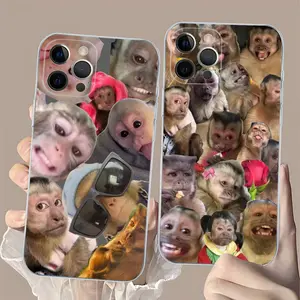 Creative Monkey Pattern Phone Case For iPhone 17 16 15 14 13 12 11 Pro Max Plus Air And Galaxy S25 S24 S23 S22 Ultra Plus FE Case Unique Gift For Christmas Birthday