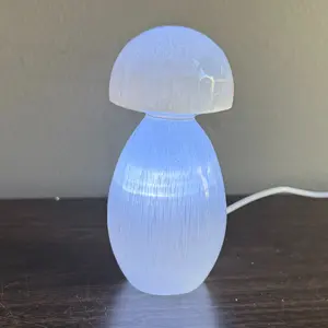 Selenite Mushroom Illumination 4.5 in. x 2 in. - Sapphire & Sage