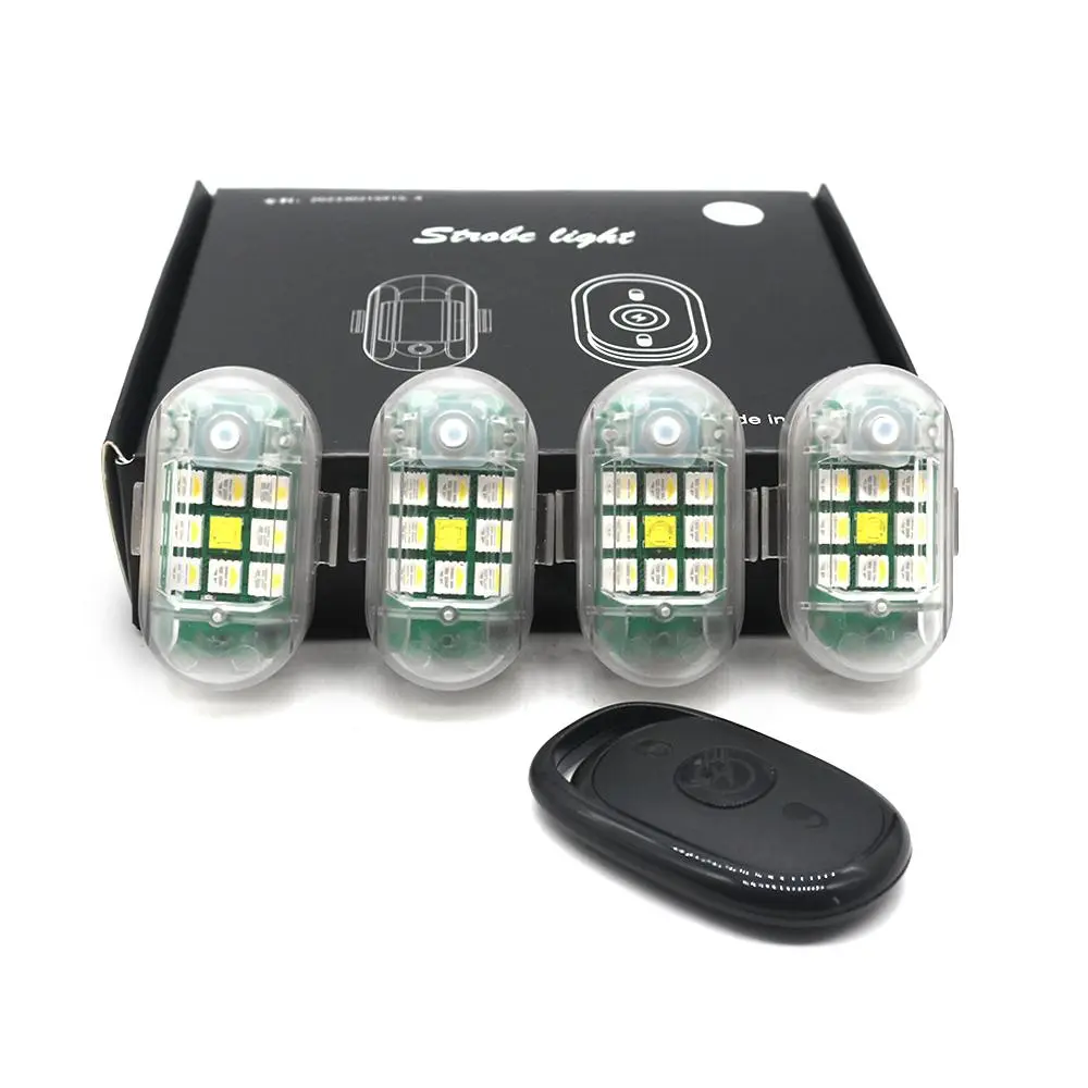 Car High Brightness RGB Wireless Remote Motorcycle LED Light, Strobe Car Lights, LED Side Light, LED Airplane Warning Light, Multifunctional Signal Light