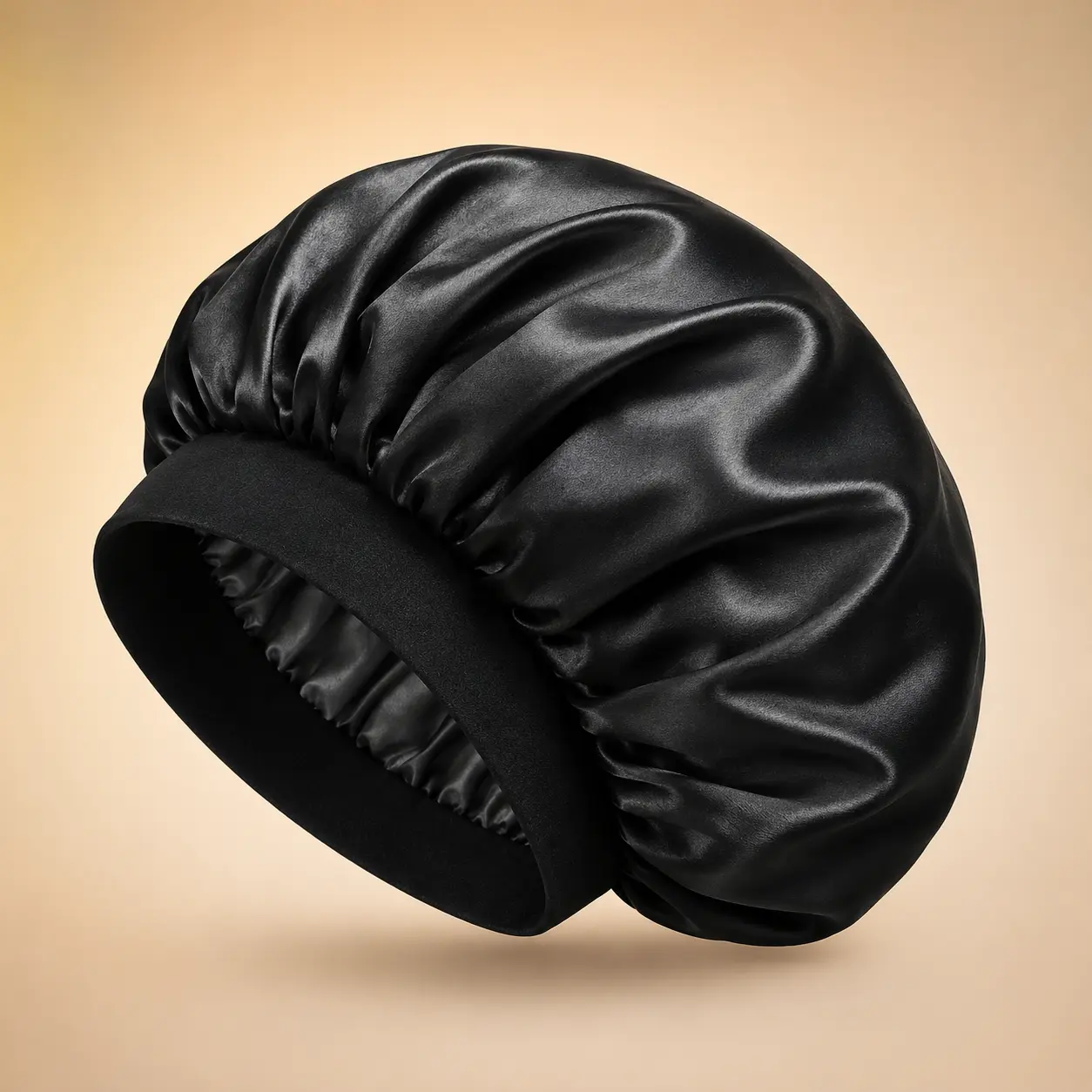 Double Layer Satin Sleep Bonnet for Men & Women, Soft Hair Bonnet for Sleeping, Adjustable Night Hair Cap for Curly, Wavy & Natural Hair