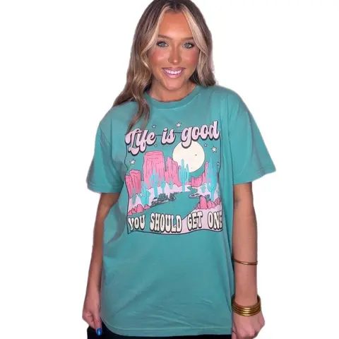 Life Is Good Comfort Colors Tee, Life Is Good Graphic Tee