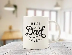 Best Dad Ever Coffee Mug - Birthday Gifts for Dad, Men, Husband - Unique Dads Gifts from Daughter, Son, Wife, Kids - Cool Bday Present Ideas for Father, Guys, Him