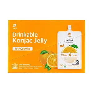 Jelly.B Korean Konjac Jelly 10 Pack 150ml Low Calorie Zero Fat Sugar-Free Jeju Citrus Flavor 4Kcal