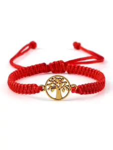 Adjustable Handmade Woven Bracelet, Life Tree Energy Prayer Ring, Ethnic Style Jewelry Gift, Suitable for Couples Daily Wear