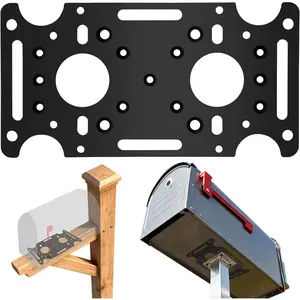 Outdoors & sports Aolamegs Mailbox Post Mount Bracket, Plate for mounting Board mailboxes & Accessories, Compatible with 4x4 Posts Base, Mail Boss, Architectural MAILBOXES, Gibraltar, hykolity, adoorn