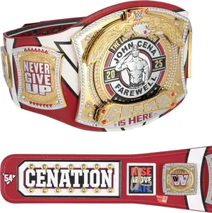 John Cena WWE Autographed 2025 Farewell Tour Springfield Replica Title Belt - Limited Edition of 25 - Fanatics Authentic Certified