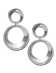 Austin Blaze Double Hoop Dangle Earrings-SALE