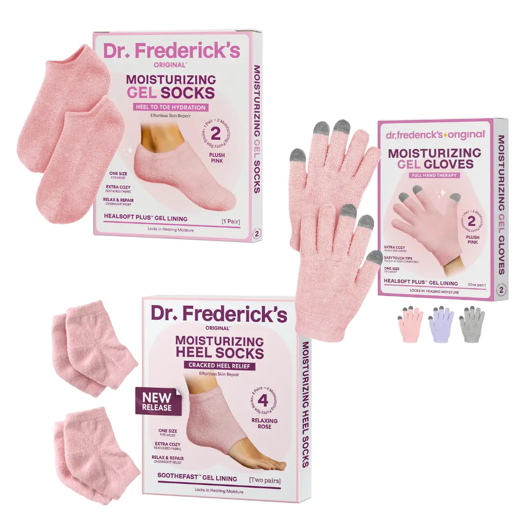 Bundle - Moisturizing Heel Socks, Socks & Gloves
