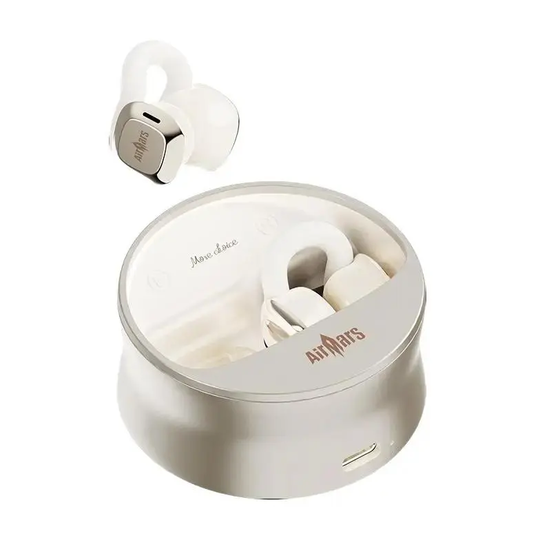 Airmars ABO17 True Wireless Clip On Earbuds, Bluetooth 5.4, Fast Charging, 25-Hour Battery Life, 360° Surround Sound, Compatible with iPhone&Android