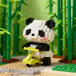 150+pcs Cute Panda Building Blocks Set - DIY Animal Toy for Creative Assembly, Perfect Holiday Gift for Christmas, Halloween, Valentine's Day (New Year/Birthday/Children's Day), Educational Hands-on Play​