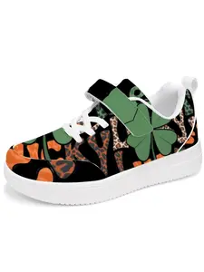 Kids skateboard shoes, easy to put on with hook-and-loop fasteners, new 2026 style. Children's Day, St. Patrick's Day, World Cup colorway, dopamine colorway. Sizes 28–39.