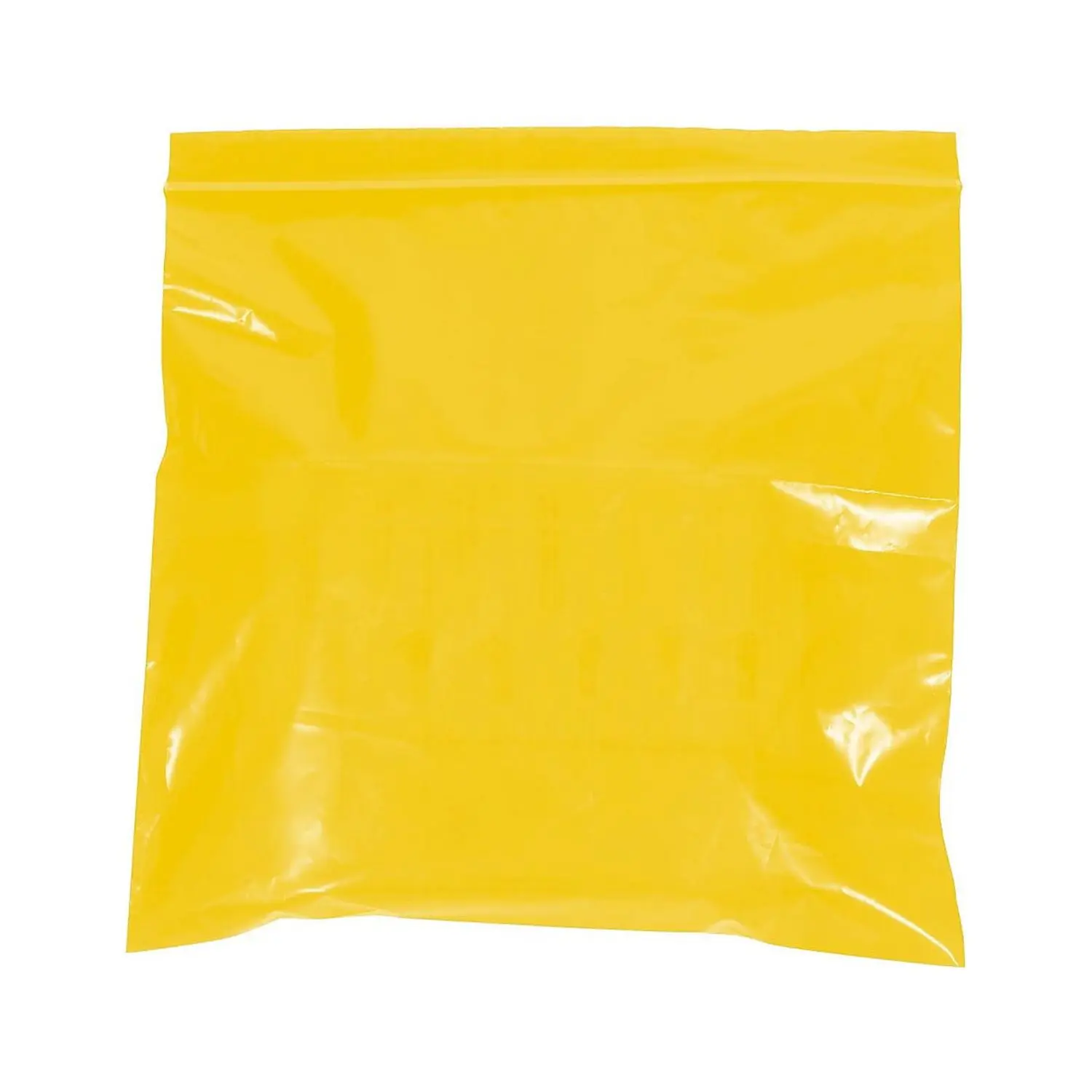 Protective Rectangular Reclosable Gummed Poly Bags (3x3 in, 3" w x 3" l, 2 Mil, Yellow) - Pack of 1000, for Code Parts & Inventory Storage, Keeps Products Free from Dirt/Moisture