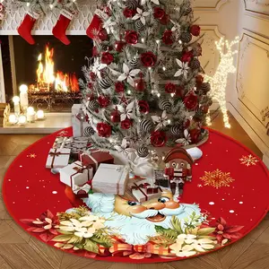 Festive Christmas Tree Skirt, Lightweight Durable Holiday Decoration, Easy Clean Indoor Use, Perfect for Xmas Winter Thanksgiving Easter