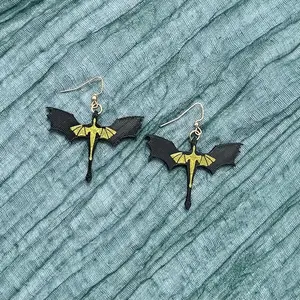 Fourth Wing Inspired Dragon Earrings