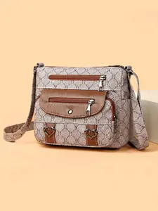 Women's Crossbody Bag, Shoulder Bag, Small Handbag, Fashionable Crossbody Bag, Colorblock Pattern Bag, Daily Use, Office Friendly, Stylish and Practical, Flap Crossbody Purse, Adjustable Strap Purse, Perfect for Everyday Essentials