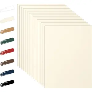 100 Sheets Cream Cardstock 8.5 x 11  Paper, 92lb   Paper Card Stock for Wedding Invitations, School Crafting, Memus, DIY Card Making, Certificate, Business Cards