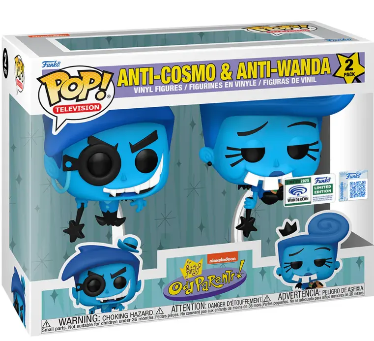 POP! Television Anti-Cosmo & Anti-Wanda 2-Pack The Fairly OddParents [Wondercon 2025]