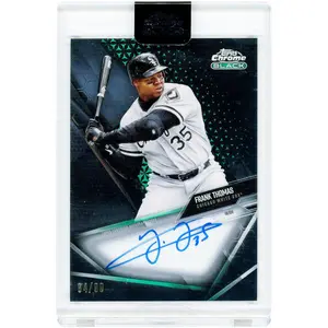 Frank Thomas Chicago White Sox Autographed 2021 Topps Chrome Black Teal Refractor #CBA-FT #64/99 Card - Fanatics Authentic Certified