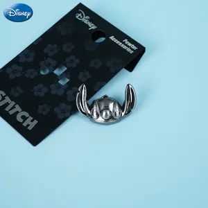 1PC Disney Stitch Pin Officially Licensed 3D Carved Texture Collectible Anime Brooch Backpack Decoration Jacket Lapel Anti-Rust Exquisite Alloy Enamel Gift