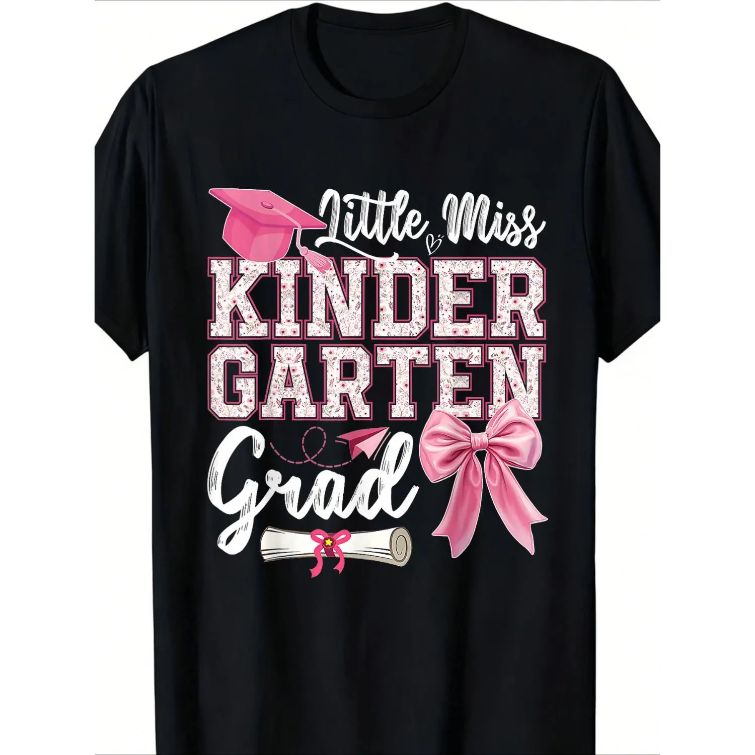 Kindergarten Grad Graduation Last Day of School T-Shirt Spring Summer Concerts, Regular Fit, Casual Style, Crew Neck, Comfortable Wear Machine Washable Gift
