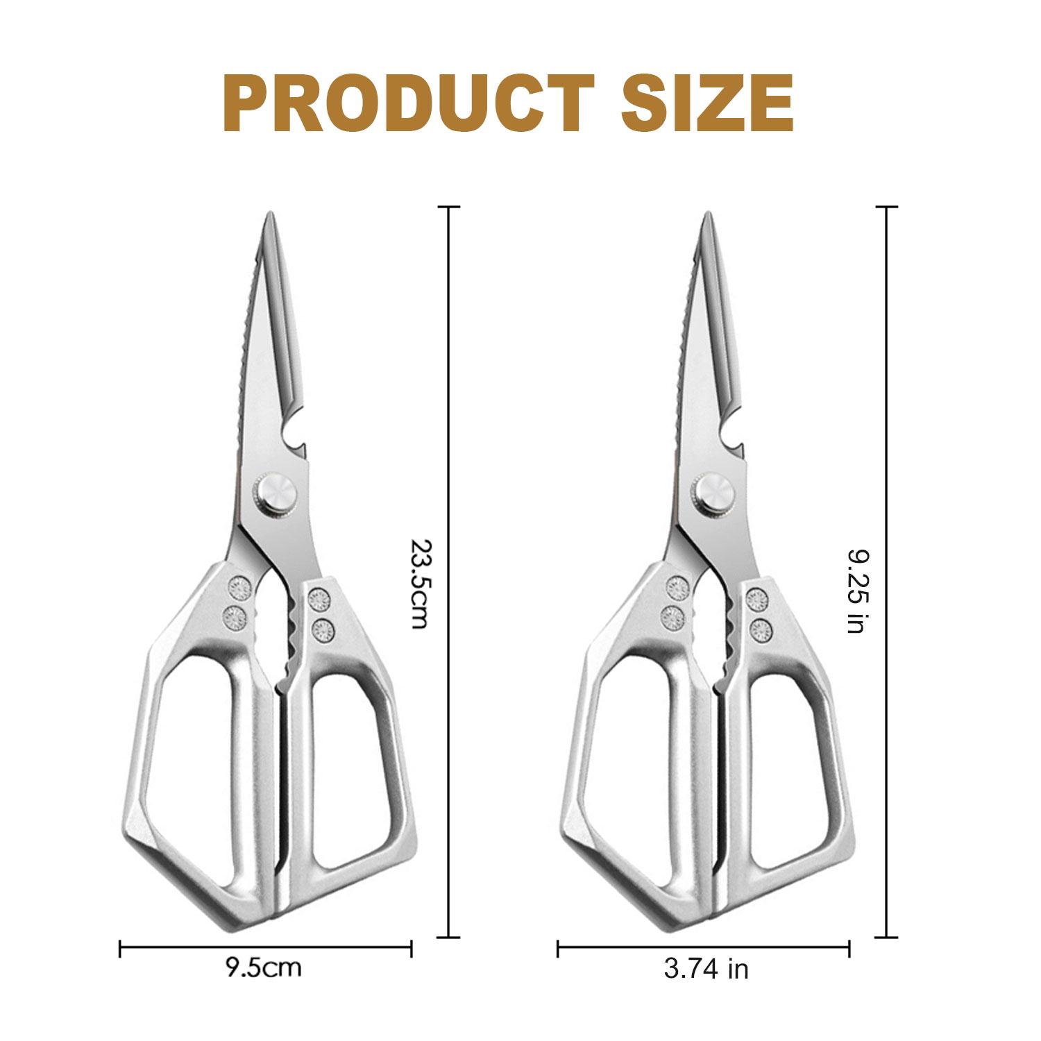 Kitchen Scissors All Purpose, Stainless Steel Heavy Duty Kitchen Shears, Dishwasher Safe Poultry Scissors for Chicken Bones, Meat, Fish & Vegetables, Sharp Japanese Cooking Scissors, Gift Kitchen Scissors All Purpose, Stainless Steel Heavy Duty Kitchen Shears, Dishwasher Safe Poultry Scissors for Chicken Bones, Meat, Fish & Vegetables, Sharp Japanese Cooking Scissors, Gift