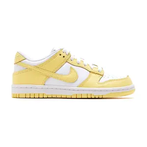 Youth Nike Dunk Low White/Soft Yellow-Soft Yellow (FB9109 126) (GS)