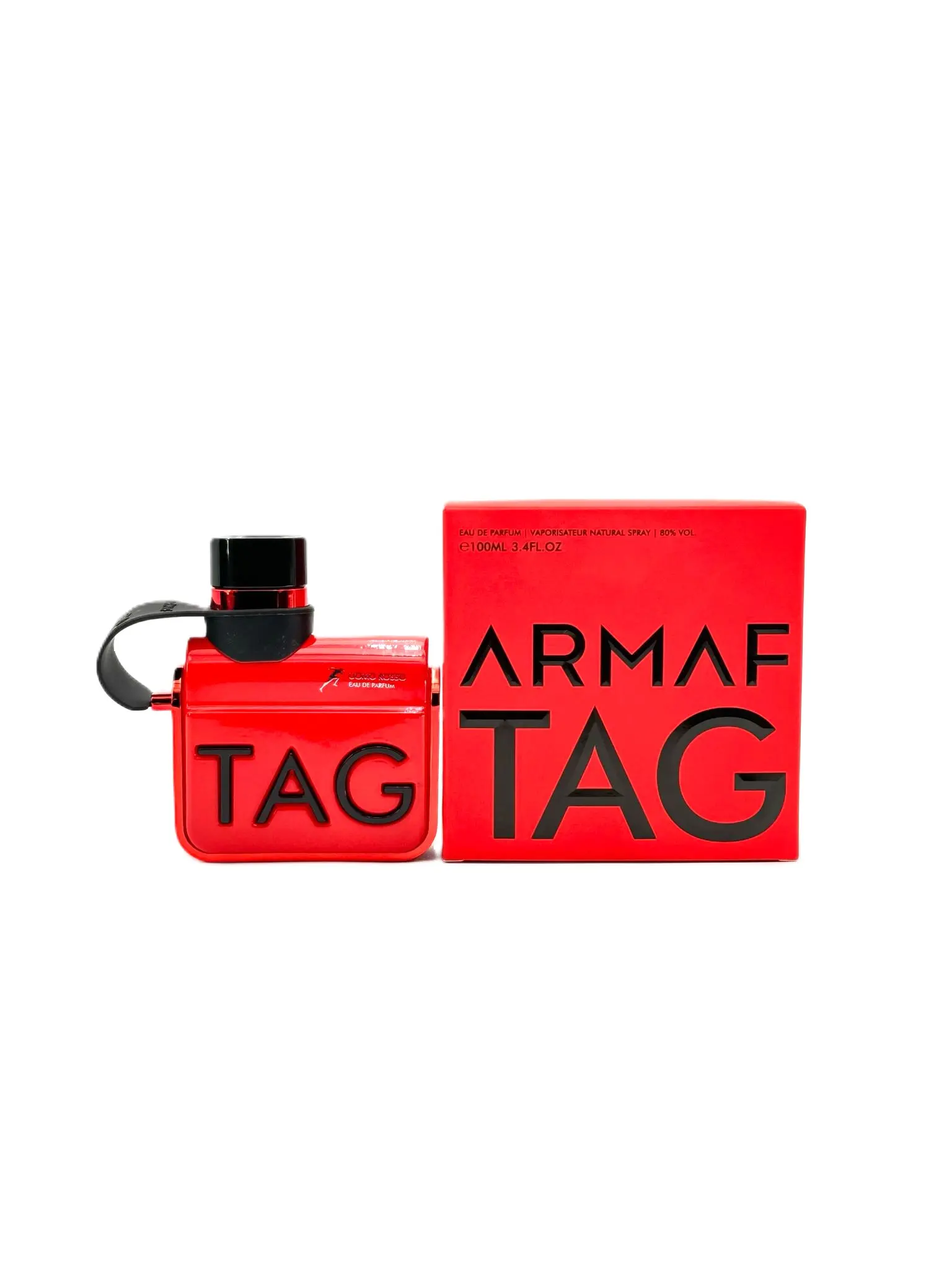 Armaf Tag Uomo Rosso Eau De Parfum for Men, Bold Arabic Inspired Scent with Vanilla & Tonka, Woody Warm Spicy Cologne Spray, 3.4 fl oz, Bold Arabian Aromas, Confidence, Vanilla Scents