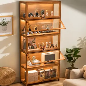 1pc Handmade Acrylic Display Cabinet Non-Glass Cosmetics Shelf Home Use Display Stand