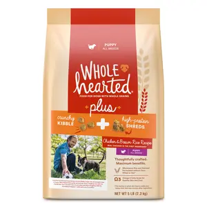 WholeHearted Plus Chicken & Brown Rice Recipe with Whole Grains Dry Puppy Food